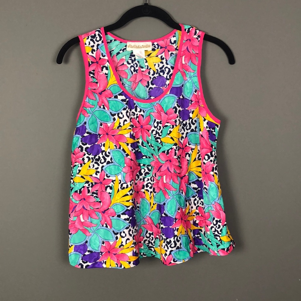 La Vie En Rose l Vintage Floral & Animal Tank